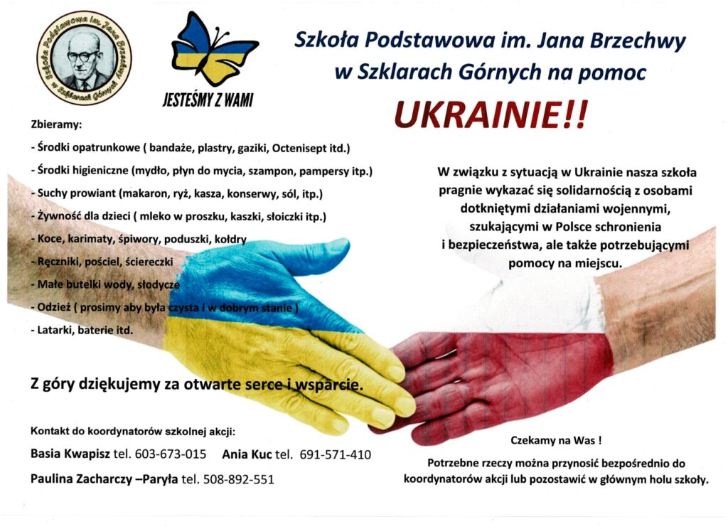 Plakat pomoc Ukrainie
